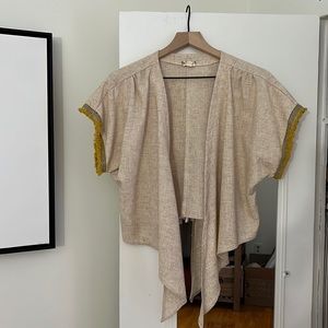 Item + Thread Front Tie Top W Fringe - L